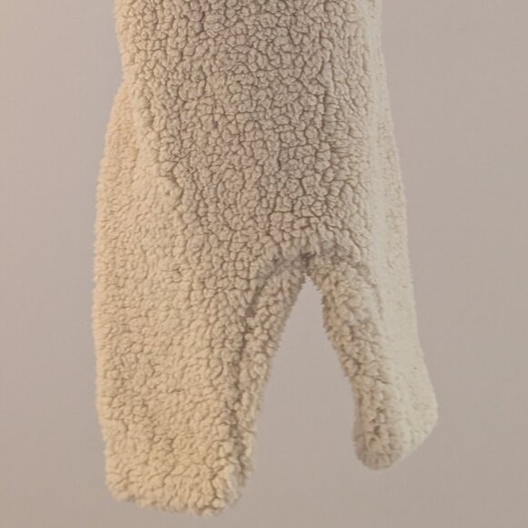 ๐ 2 for 30 ๐ Zara Baby Sherpa Fleece Overalls | 9โ12M | Neutral Teddy Romper - Picture 4 of 7